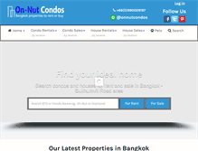 Tablet Screenshot of onnutcondos.com